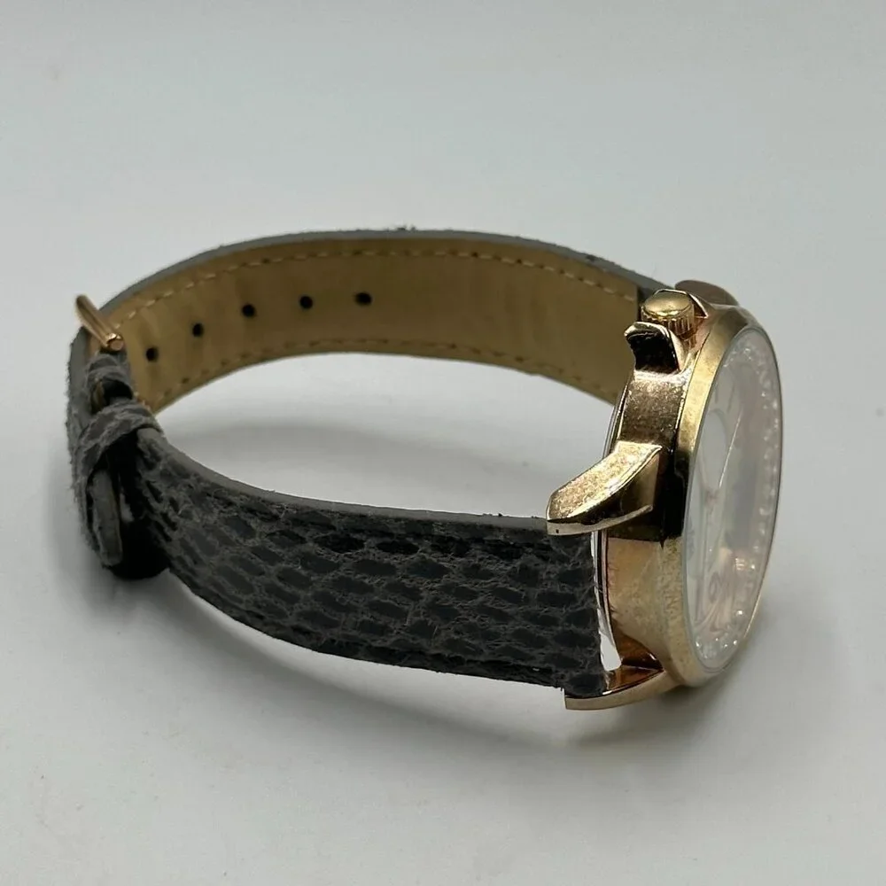3/$30 Style & Co  Watch Women Rose Gold Tone Grey Snake Print Band 9 Inch